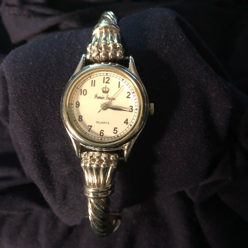Premier Designs Ladies Watch Quartz Silvertone